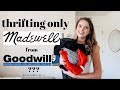 Thrifting only MADEWELL from GOODWILL? | Sip & Thrift Ep  3