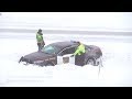 Wright County, MN Winter Storm Crashes and State Trooper in Ditch - 2/7/2019