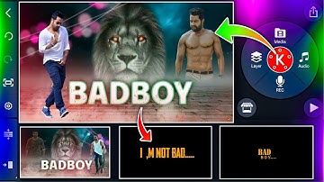 🔥Vera level boys attitude bad boy WhatsApp status video/editing with kinemaster in Telugu