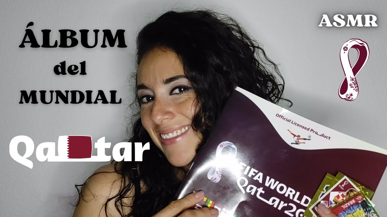 ASMR Relajante 💆‍♂️💆‍♀️ LLENANDO el álbum del MUNDIAL ⚽️ | ASMR en español