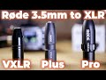 The NEW Røde VXLR Pro Adapter Compared. 3.5mm Mini Jack to XLR Adapters with Balanced and Unbalanced