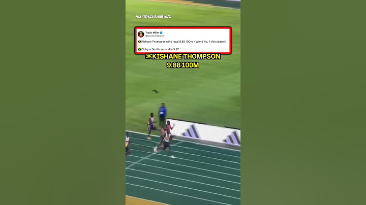 🇯🇲Kishane Thompson 9.88 100m!  #trackandfield