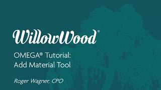 OMEGA Tuturial: Add Material Tool