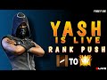 FREE FIRE RANK PUSH !! PLAYING FREE FIRE AFTER A LONG TIME LIVE MUST WATCH!!