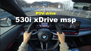 2024 BMW 530i xDrive M sport POV drive