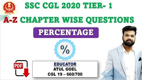 SSC CGL 2020 TIER 1 ALL QUESTIONS | PERCENTAGE | SHORTEST SOLUTIONS