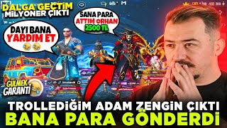 Trolledi̇ği̇m Adam Gi̇zli̇ Zengi̇n Çikti Bana Para Gönderdi̇ - Pubg Mobile