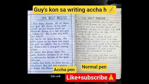 My best friend essay|| handwriting || Improve Handwriting || #english essay #essay writing#ytshorts