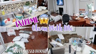 EXTREME CLEAN WITH ME | ACTUALLY DIRTY HOUSE CLEANING MOTIVATION | REALISTIC SAHM CLEANING ROUTINE |