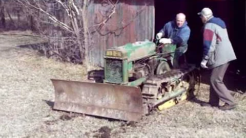SOLD 2/10- Rare 1946 John Deere BO Lindeman Crawler Tractor with Dozer Blade - For SALE March, 2010