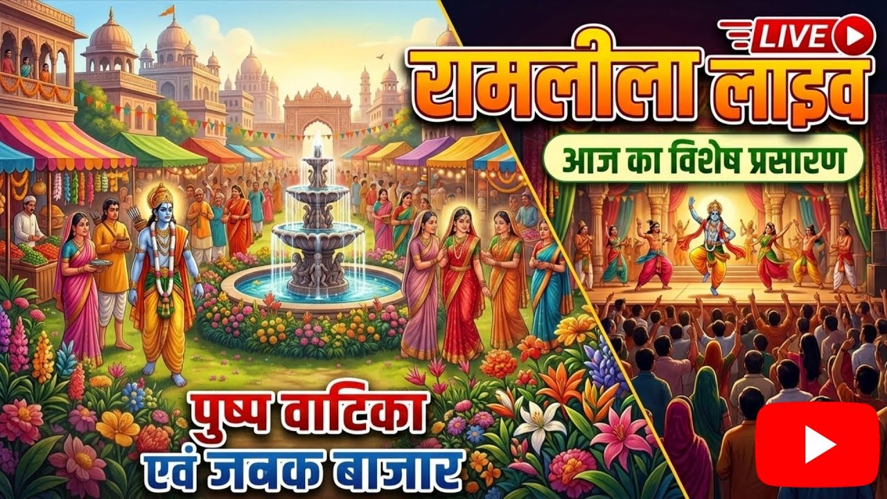 2026 सेमरी रामलीला | पुष्प वाटिका एव जनक बाजार | पंचम दिवस