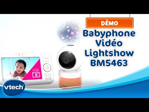 Babyphone Vidéo Lightshow BM5463 - Babyphone avec projection et veilleuse