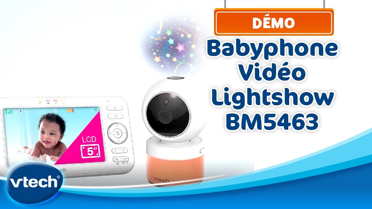 Babyphone Vidéo Lightshow BM5463 - Babyphone avec projection et veilleuse