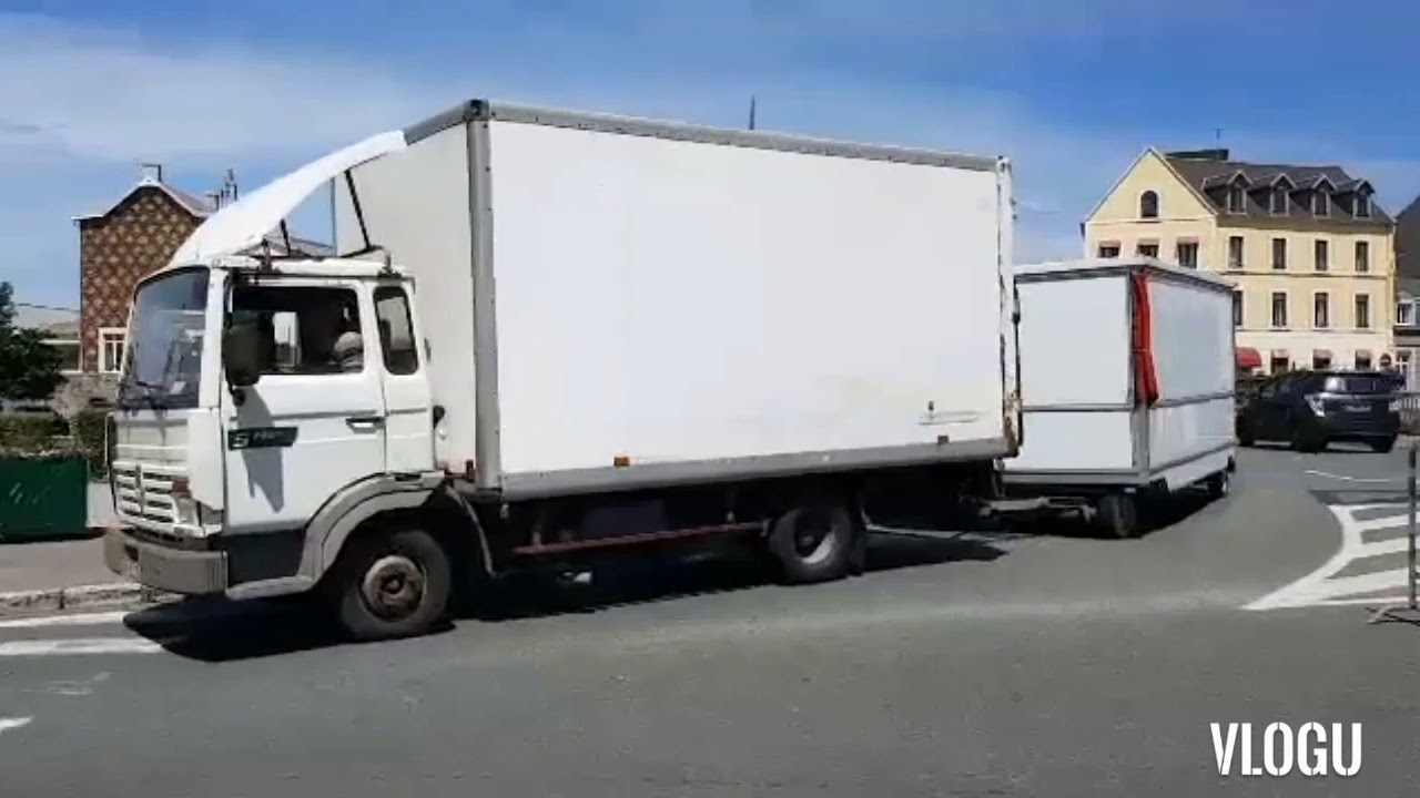 Arrivé des convois de la fête foraine de Wimereux 2020