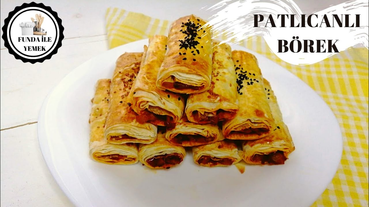 YİYENLERİN KIYMALI SANDIĞI PATLICANLI BÖREK TARİFİ / KOLAY VE LEZZETLİ BÖREK TARİFİ معجنات سهلة