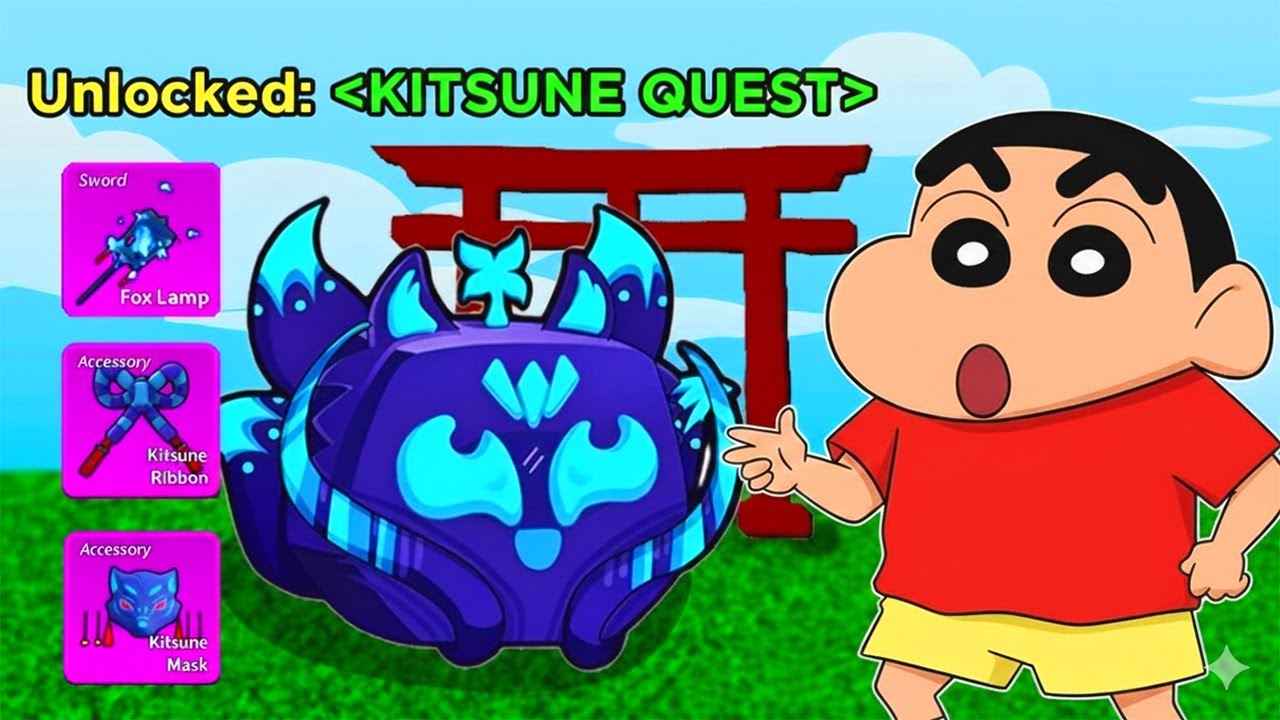 I Got Rare Items In Kitsune Island In Blox Fruits 😱🔥🔥