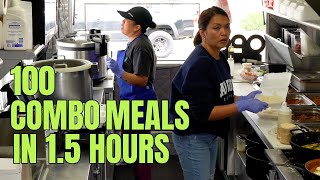 HOW TO MAKE 100 COMBO MEALS IN 1.5 HOURS IN A SMALL FOOD TRUCK