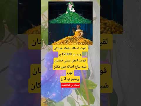 لقيت اصاله عامله فستان ورد ب 12000جقولت اعمل لبنتي فستان شبه بتاع
