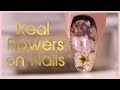 How to Encapsulate Dried Flowers with Dip Powder Nail Art Tutorial