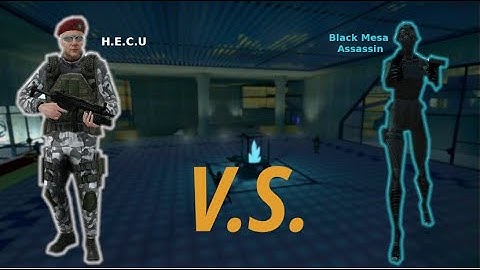 BLACK MESA INFILTRATION | H.E.C.U MARINES VS. BLACK MESA ASSASSIN (Garry