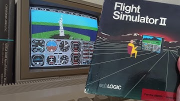 Flight Simulator 2 - Amiga 500 - Unboxing & Multiplayer Flight [Real Hardware]