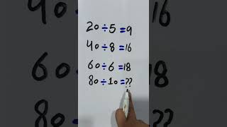 Solve this logic if you're genius 80÷10=