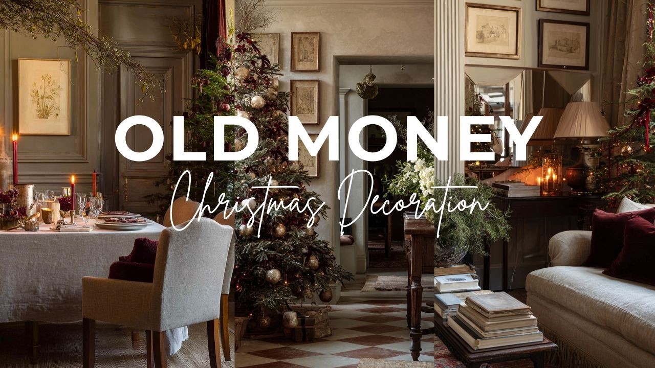 Creating OLD MONEY Aesthetics At Home For CHRISTMAS | Quiet Luxury  Christmas Decoration