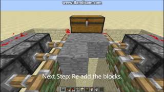 How to build a lava fall trap in Minecraft (Version 1.8.8)