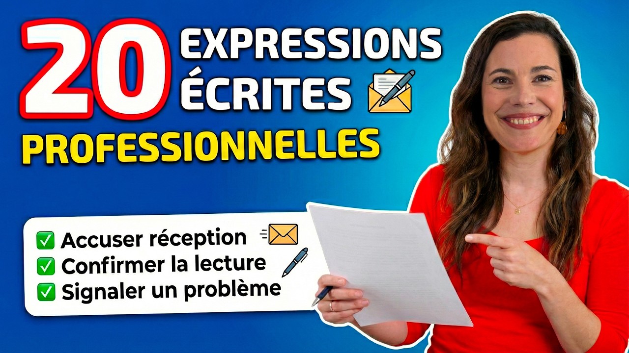 20 Expressions pour maîtriser tous vos Écrits Pros (Lettres, E-Mails...)