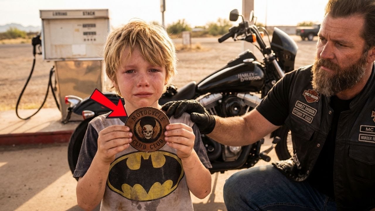 “My Dad Had Patches Like Yours…”  Kid Said at the Gas Station — The Biker’s Call Exposed the Truth