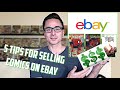 Top 5 TIPS for SELLING COMIC BOOKS on EBAY - Ebay STRATEGY, TRICKS and Lessons I've Learned