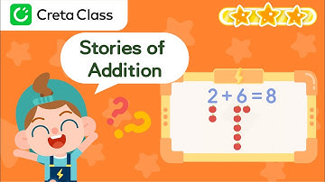 Stories of Addition | Math for Kids | Math Lessons & Creta Class