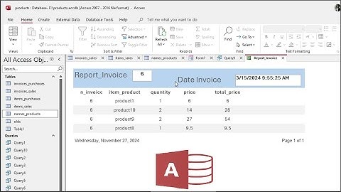 Microsoft Access Search Form How to filter report using Text box in access forms