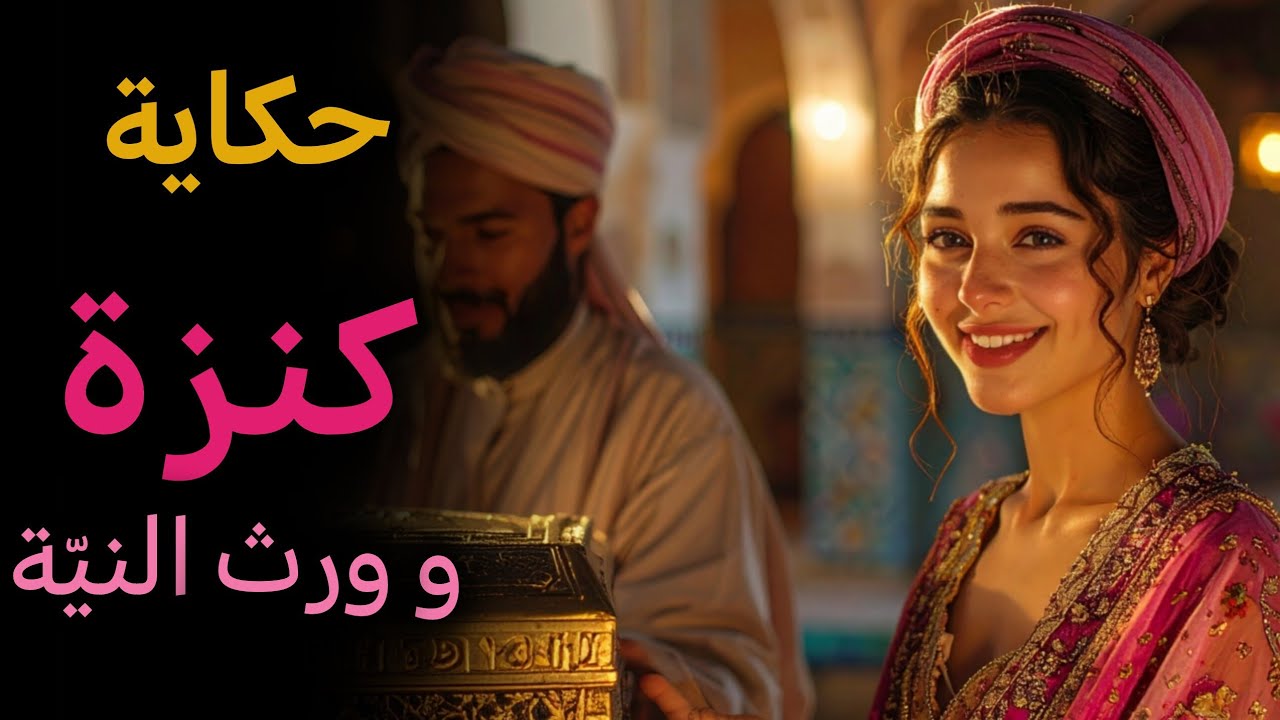 حكاية كنزة و ورث النية👩‍🦰💰 قصة مغربية قبل النوم 🌙😴من الزمن الجميل💫✨