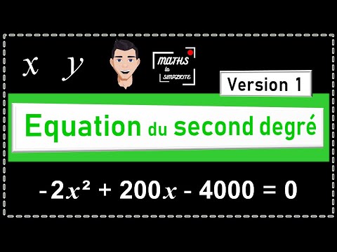 Résoudre algébriquement une équation du second degré - YouTube