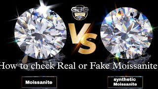 How to test real Moissanite or fake Moissanite | Kaisy check karren| #moissanite #viral