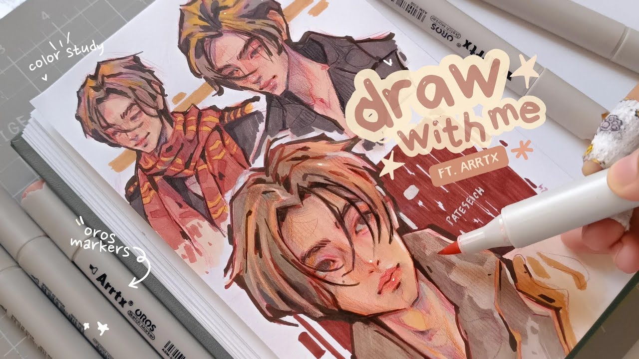 draw with me, color studies ♡⸝⸝ w/arrtx