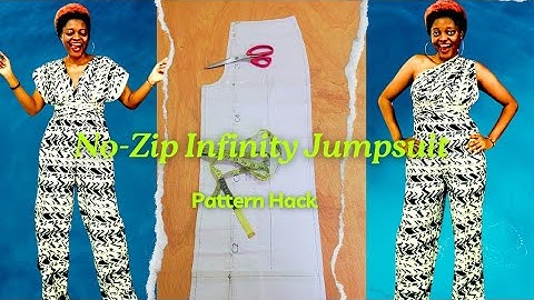NO-ZIP INFINITY PALAZZO JUMPSUIT | DIY SEWING TUTORIAL | BEGINNER FRIENDLY | SEWING PATTERNS HACK
