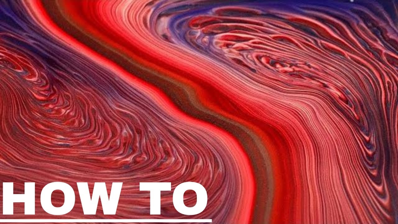 How To do a Ring Pour Acrylic Painting - YouTube