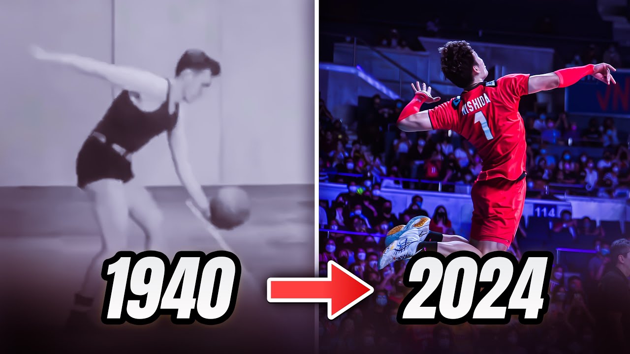 Volleyball Serve Evolution 1940 - 2024