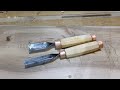 Making V chisels with octagonal handles