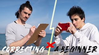 Correcting a Beginner's Filmmaking! (iPhone Demonstration)