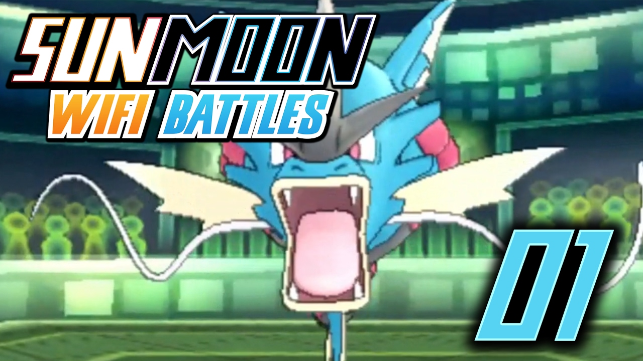 Pokemon: Sun and Moon Wi-Fi Battle #1: MEGA GYARADOS!