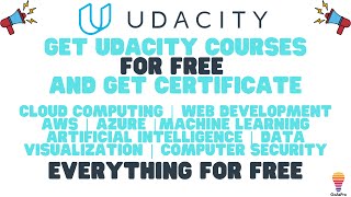 how to get Udacity courses for free | Udacity Free Courses |  Udacity certificate for free #Udacity