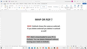 IMAP or POP