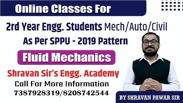 Fluid Mechanics -Syllabus Overview (SPPU -2019Pattern)