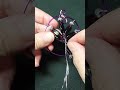 Making a Tree-of-Life Pendant (Number 67) with Purple Glass Beads and Purple Wire