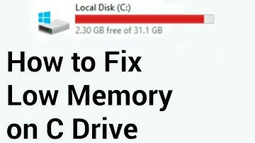C Drive low Space - How to Fix?