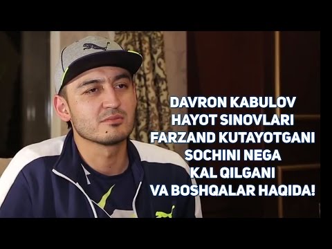 Davron Kabulov hayot sinovlari, farzand kutayotgani, sochini nega kal qilgani va boshqalar haqida!