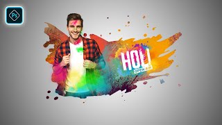 Holi Special Photo Editing In Photoshop Tutorial 2022 screenshot 3